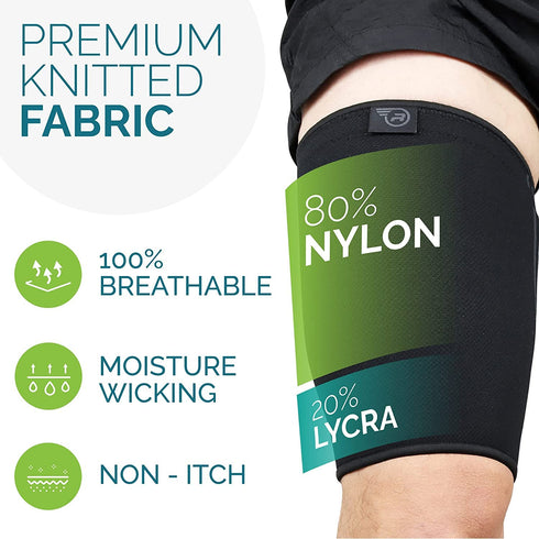Thigh Compression Sleeve for Men & Women | Thigh Brace for Sciatica Pain Relief, Leg Injury, Hamstring & Hip Support | Ideal for Running & Workout...
