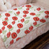 Boho Retro Poppy Flowers Leaves Baby Blanket for Girl Boy Red Poppy Floral Spring Blossom Swaddle Blanket Wild Plants Receiving Blanket Toddler Ne...