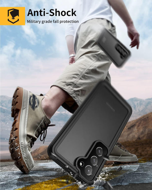 Lanhiem Samsung Galaxy A54 5G Case, IP68 Waterproof Dustproof Case with Built-in Screen Protector, Rugged Full Body Shockproof Phone Cover for Sam...