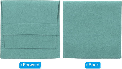 PATIKIL 8x8cm Jewelry Pouches with Band, 20 Pack Microfiber Jewelry Pouches Portable Soft Storage for Necklace Bracelet Earring Watch Rings Brooch...