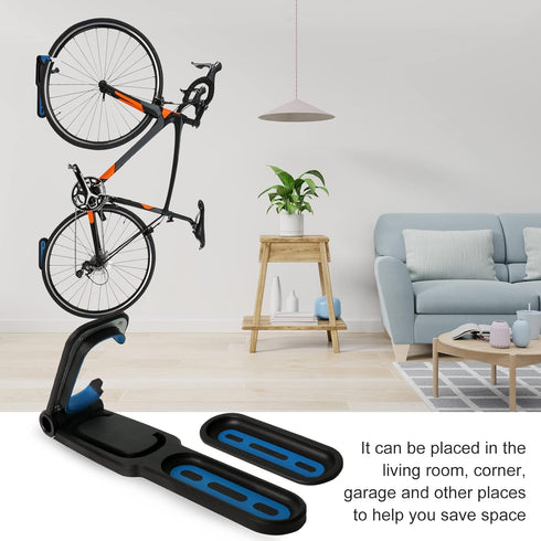 Bike Rack Garage with Tire Tray - Wall Mount Bike Hanger Storage System Wall Mount Bicycle Hook Rack for Indoor Shed, Heavy Duty Holds up to 100 l...
