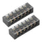 2pcs 60A 600V Terminal Strip, Dual Row Screw Clamp Wire Terminal Block with Clear Cover for Bridge Lighting, Connectors for Electrical Cables for ...