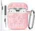 Flower Engraved Case for AirPods 2nd/1st Generation 2019, Soft Silicone AirPods Case Cover for AirPod 2/1 Gen Case Cover Charging Case with Clean ...