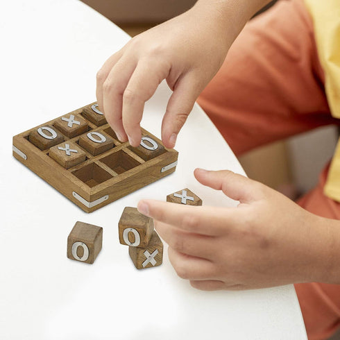 Handcrafted Gifts XO Blocks Tic Tac Toe Game Wooden- Family Board Games- Great Gifts for All Occasions...