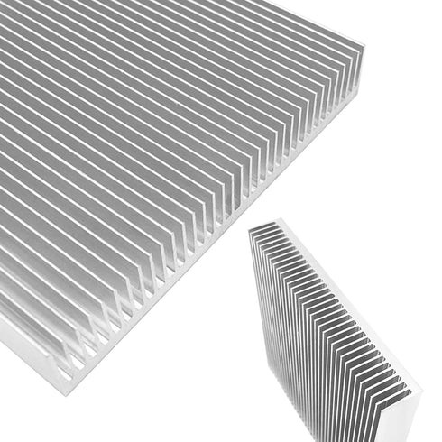 Aluminum 90mm Heat Sink 90x90x15mm/3.54“x3.54”x0.59” Square Large Heatsink Radiator Circuit Board Cooling Cooler Fin for Power DC Converter Electr...