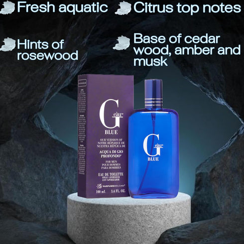 PB ParfumsBelcam G Eau Blue, Eau de Toilette Spray, Our version of a Designer. 3.4 Fl.Oz....