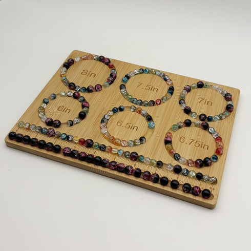 Petoysoso Small Bead Board for Jewelry Making, Bamboo Beading Board for Jewelry Bracelet Making, Bracelet Bead Board, Bracelet Bead Board for Brac...