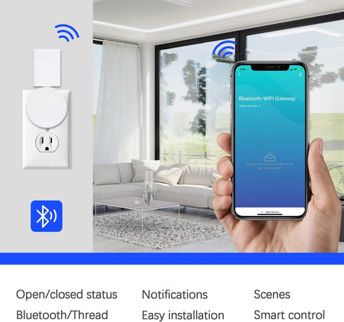Geevon Bluetooth-WIFI Hub and Adapter 2.4 GHz Wi-Fi Bluetooth Bridge for Geevon SWV220020 Bluetooth Watering Timer...