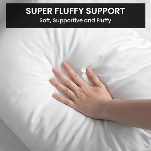 Foamily Throw Pillows Insert 18 x 18 Inches Hypoallergenic, Made in USA - Decorative Couch, Bed Pillow...