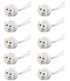 10 Pack Bioluz LED MR16 Socket, GU5.3 Socket, LED Halogen Lamp Ceramic Wire Connector Base Socket Adapter MR16 MR11 G4 GU5.3 Socket (Pack of 10)...