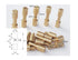 NC HAISDA Brass Corby Bolts Rivets EDC Knives Maker Pivot Pin Fasteners DIY Knife Handle Studs Screws Pack of 10 6mm...