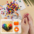 1000PCS 6x9mm Pony Beads Bulk, Neon Pony Beads for Bracelets Making Kit, Kandi Beads, Hair Beads for Braids, Craft Beads for Jewelry Making (Neon ...