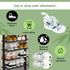 Charcoal Shoe Deodorizers- Eliminator Inserts for Work Boot, Sneakers, Gym Bags Smell Absorber with Box Opener (2 Packs)...