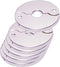 Floor and Ceiling Plate Cover Split Flange Replacement and Repair Kit, Fits 1/2 Inch IPS Galvanized Pipe or 3/4 Inch Copper Pipe, Chrome Finish (P...