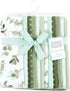 Hudson Baby Unisex Baby Cotton Flannel Burp Cloths Bundle, Eucalyptus, One Size...
