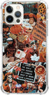 Trendy Aesthetic Autumn Case Halloween Pumpkin Case for iPhone 14 Pro Max, Fall Maple Pumpkin Case for iPhone 14 Pro Max for Women Men, Unique Des...