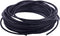 KONMAY 3.0mm Round Real Leather Cord, 10 Yards Matte Black Leather String Cord for Jewelry Making, Necklaces, Bracelets and Crafting...