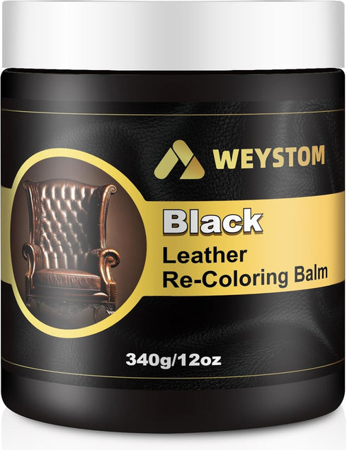 Leather Recoloring Balm - Leather Repair Kit for Furniture, Leather Dye, Recolor, Renew, Repair & Restore Aged, Faded, Cracked, Peeling and Scuffe...