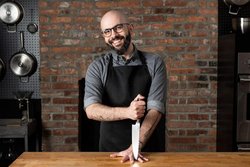 Babish High-Carbon 1.4116 German Steel Cutlery, 8" Chef Kitchen Knife,...