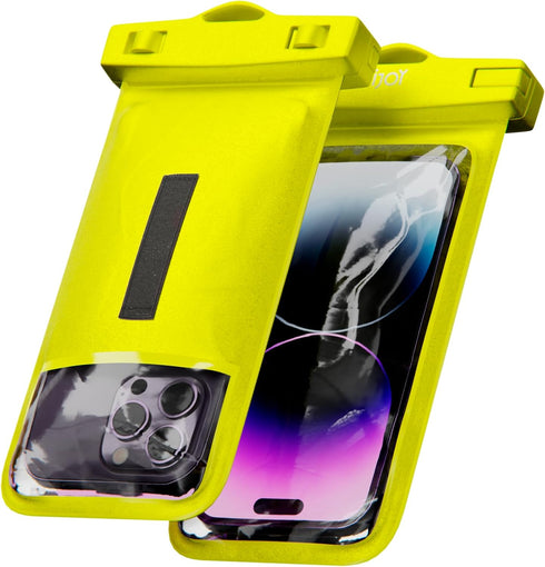 iJoy Waterproof Phone Pouch with Selfie Grip - Capture Your Underwater Adventures | IPX7 Waterproof, Universal Waterproof Case with Lock Seal Tech...