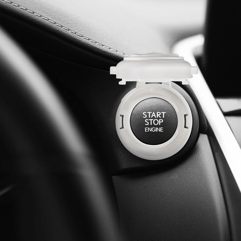 Homoyoyo 4Pcs Children Safety Button Security Lock Child Proof Car Computer Washing Machine Stove Key Start Button Protection Cover Baby Safety Lo...