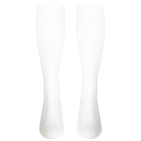 NuVein Women's Compression Socks, 15-20 mmHg Support, Casual Cushion Foot Style, Knee High, Closed Toe, White, X-Large...