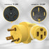 50 amp to 30 amp Rv adapter PVC 30 Amp Male (TT-30P) to 50 Amp Female (14-50R) TT-30P to 14-50R Outlet...