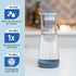 Hydros Water Filter Pitcher, 40 oz Slim Design, Patented Fast Flo Tech, Dishwasher Safe, Fills in Just 40 Seconds, BPA Free, 5 Cup Capacity, Blue...
