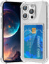 Design for iPhone 12 Pro Case with Card Holder, Wallet Case Clear Slim Soft Protective Cover Shockproof Anti-Scratch Phone Card Case for iPhone 12...