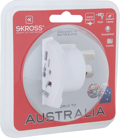 Skross World to Australia/China Country Travel Adaptor, White...