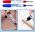 8pcs Waterproof Deep Reach Markers, Long Nose Marker in 2mm Felt Tip, 30mm Reach Permanent Markers and Marker Pens, Deep Hole Marker Carpenter Ink...