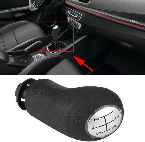 Acouto Car Auto 5 Speed Gear Shift Knob Head Manual Shifter Stick Knob for Clio III Megane II Scenic II...