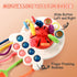 Montessori Toys for 1 Year Old, Sensory Toys for Babies, Food Grade Silicone Pull String Activity Toy, Fine Motor Toys, Baby Travel Toys, Toddler ...