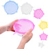Silicone Stretch Lids - Set of 6 - Stretchable Airtight and Leak Proof Seals - Keeps Your Food Fresh - Reusable Covers for Bowls, Pots, Pans, etc....