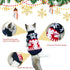 Vehomy 2Pcs Pet Puppy Christmas Sweaters Cat Sweater Kitten Knitwear Dog Xmas Clothes Navy Blue and Christmas White Sweaters with Reindeers Snowfl...