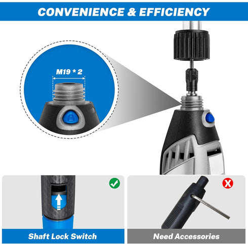 Flexible shaft Rotary Tool Attachment, Keyless Chuck 1/32” (0.8mm) to 1/8” (3.2mm),36” Long Cable, Flexible Flex Shaft with DIY for Engraving Tool...