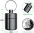 Ear Plug Carrying Case Keychain(2 Pack), Small Waterproof Metal Earplug Case Ear Plug Holder Container Great for Earplugs, Pills Case Pill Box and...