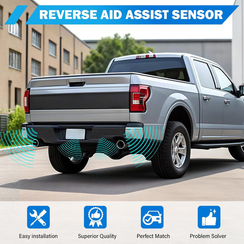 4 Pack Backup Rear Parking Aid Assist Sensor Compatible with Ford F150 F250 F350 E-150 E-250 Escape Explorer Lincoln Mercury Mariner Mountaineer -...