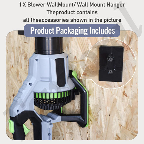 Blower Wall Mount/ Wall Mount Hanger for EGO Leaf Blower 765 CMF Power+ LB7654, Plastic Wall Holder Wall Bracket for Hanging Leaf Blower...