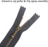 Beaulegan Metal Zippers 10 Pcs - #3 Antique Brass Close-end 7.9 Inch (20 cm), Assorted Color...