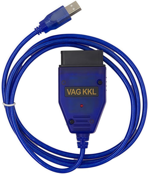 OBD2 Diagnostic Cable for VW, Audi, Skoda and Seat, Car ECU Scanner USB Cable Compatible for VAG KKL 409. (Blue)...