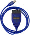 OBD2 Diagnostic Cable for VW, Audi, Skoda and Seat, Car ECU Scanner USB Cable Compatible for VAG KKL 409. (Blue)...