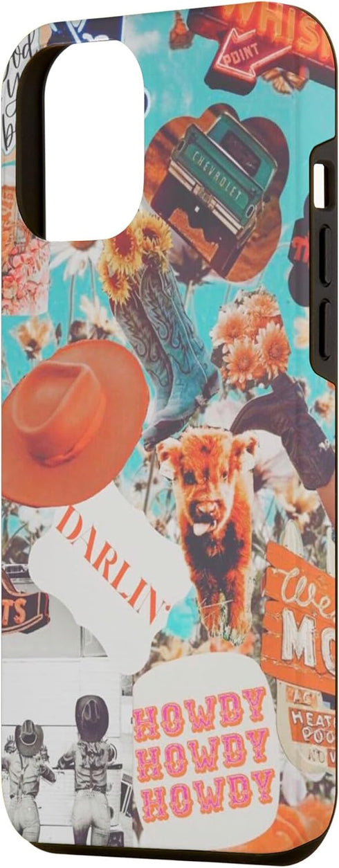 iPhone 12 Pro Max Funny Cowgirls Western Country Boho Farm cows cattle chic Case...