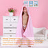 MICHLEY Animal Face Hooded Baby Towel Cotton Bathrobe for Boys Girls 0-6 Year Light Pink...