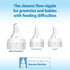 Dr. Brown's Ultra-Preemie Narrow Baby Bottle Nipple, Specialty Extra Slow Flow Rate, 100% Silicone Bottle Nipple, BPA Free, 0m+, 6 Pack...