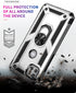 Military Grade Drop Impact for Moto One 5G Ace Case Motorola One 5G Ace G 5G Case 360 Metal Rotating Ring Kickstand Holder Armor Heavy Duty Shockp...