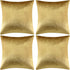 GIGIZAZA Velvet Gold Pillow Covers 18x18?Pack of 4 Decorative Throw Pillow Soft Covers Square Couch Pillow Modern Covers Living Room Luxury Cushio...