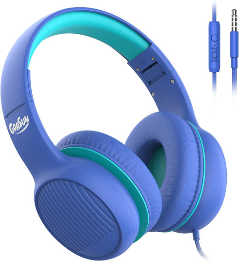 gorsun Premium A66 Kids Headphones with 85dB/94dB Volume Limited, in-line HD Mic, Audio Sharing, Foldable Toddler Headphones, Adjustable, Children...