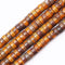 Natural Stone Heishi Beads for Necklace Making, 4 mm x 6 mm Small Flat Round Stone Loose Heishi Disc Gemstone Beads for Jewelry Making Craft Brace...
