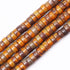 Natural Stone Heishi Beads for Necklace Making, 4 mm x 6 mm Small Flat Round Stone Loose Heishi Disc Gemstone Beads for Jewelry Making Craft Brace...